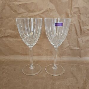 WATERFORD MARQUIS MARKHAM Water Wine Goblets Set Of 2